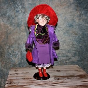 Red Hat Grams porcelain doll